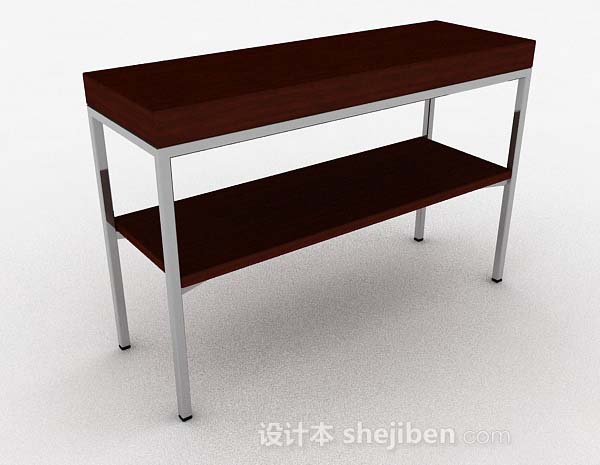 棕色小桌子3d模型下载