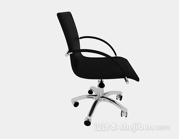 免费黑色轮滑椅子3d模型下载