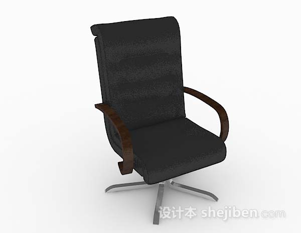 简单现代黑色办公椅子