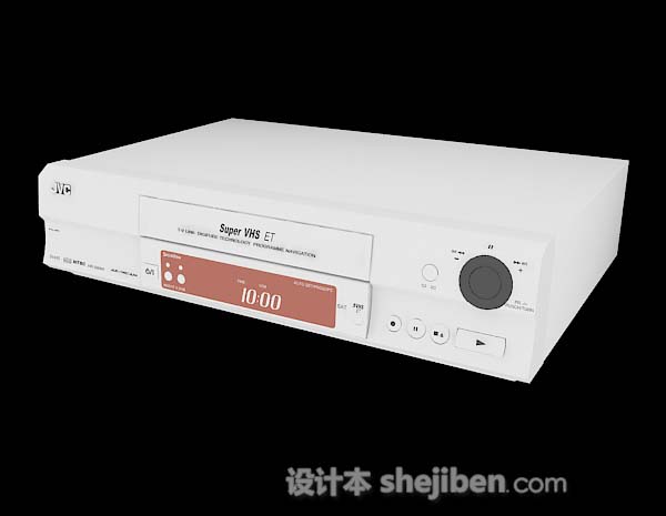 现代风格白色DVD机3d模型下载