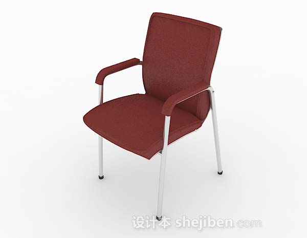 现代风格现代简约红色家居椅子3d模型下载