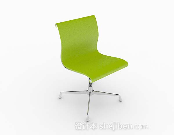 现代简约绿色休闲椅3d模型下载
