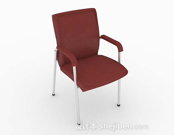 现代简约红色家居椅子3d模型下载