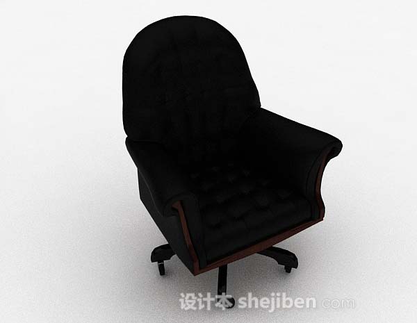 欧式高档黑色椅子