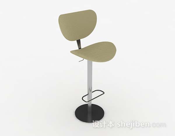 现代简约休闲高脚椅3d模型下载
