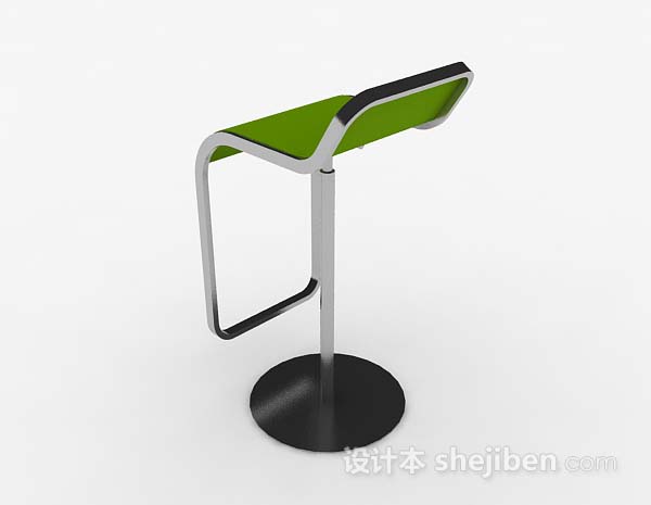 设计本绿色休闲简约椅子3d模型下载
