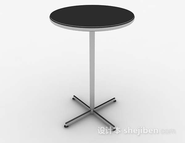 现代风格圆形休闲桌子3d模型下载