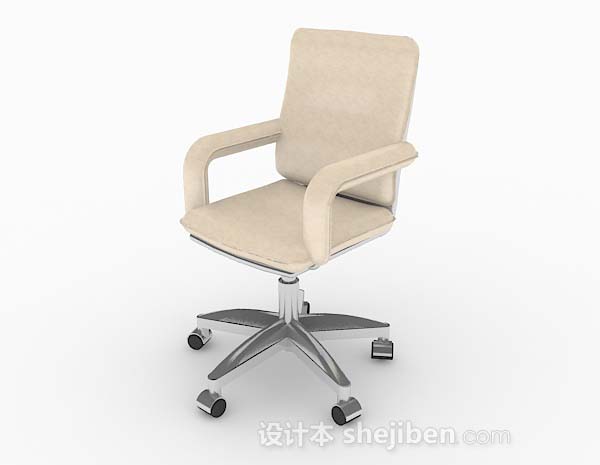 现代风格黄色休闲椅3d模型下载