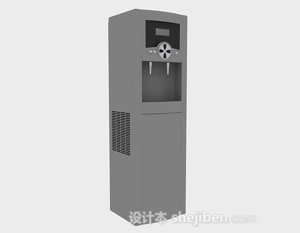 现代风格灰色饮水机3d模型下载