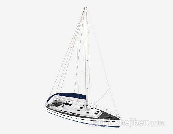 免费海上游艇3d模型下载