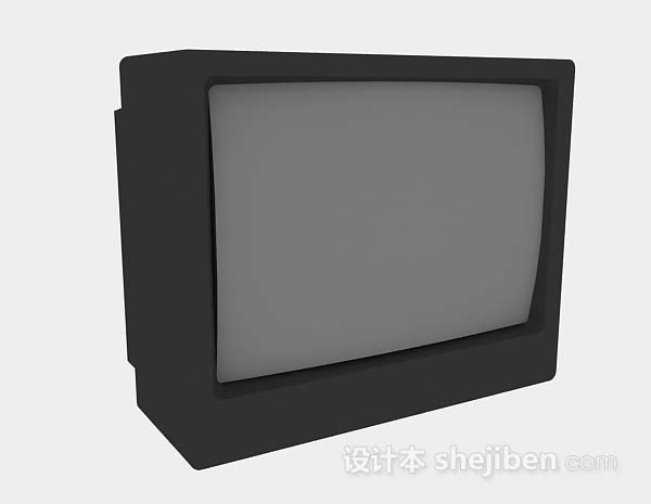 简单电视机3d模型下载
