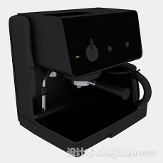 黑色咖啡机3d模型下载