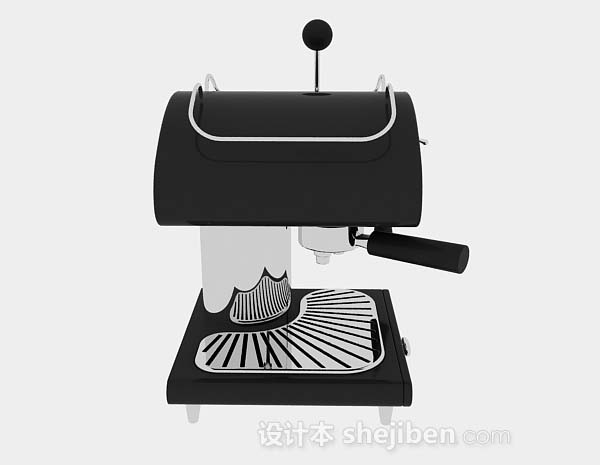 现代风格黑色雪糕机3d模型下载