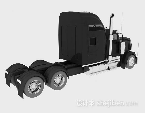 设计本黑色汽车3d模型下载