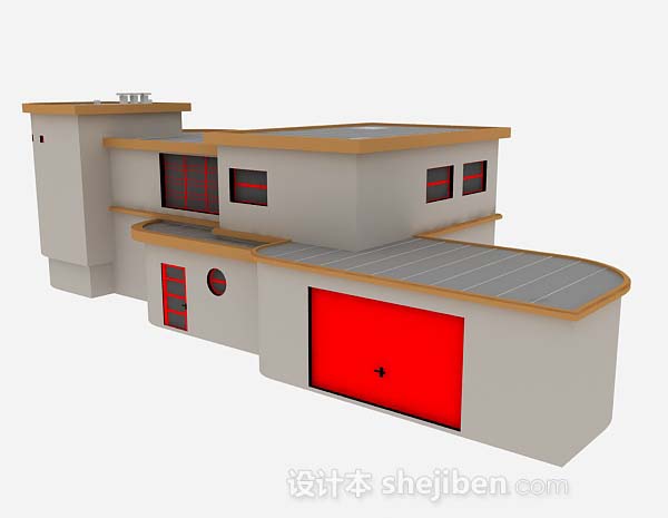 简单居民房屋3d模型下载