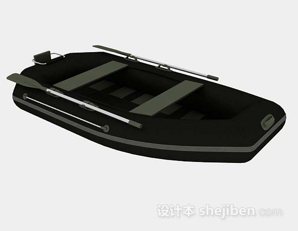 免费双人皮艇3d模型下载