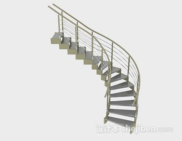 设计本简约楼梯3d模型下载