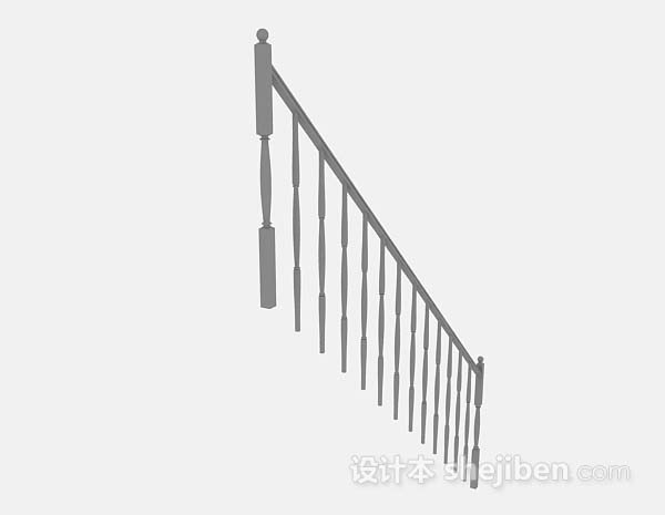 设计本楼梯扶手3d模型下载