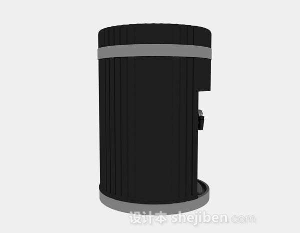 设计本黑色饮水机3d模型下载