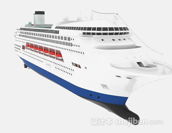 设计本豪华轮船3d模型下载
