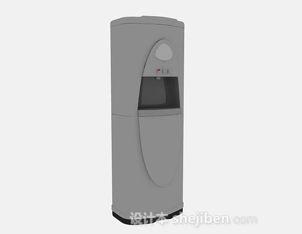 现代风格灰色饮水机3d模型下载