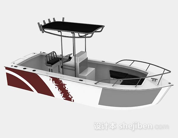 免费小游艇3d模型下载