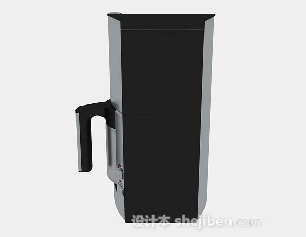 设计本灰色咖啡机3d模型下载