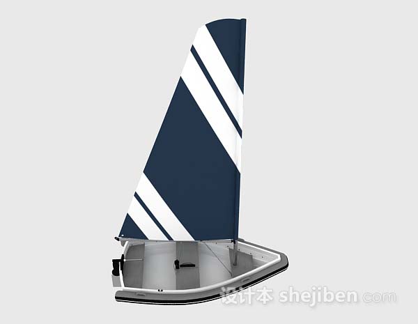 设计本帆船3d模型下载