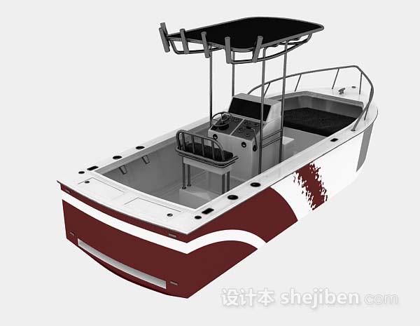 设计本小游艇3d模型下载