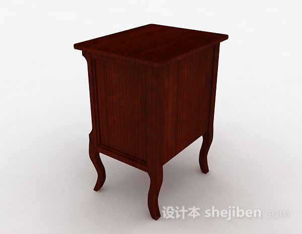 设计本木质柜子3d模型下载