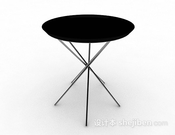 黑色圆形餐桌