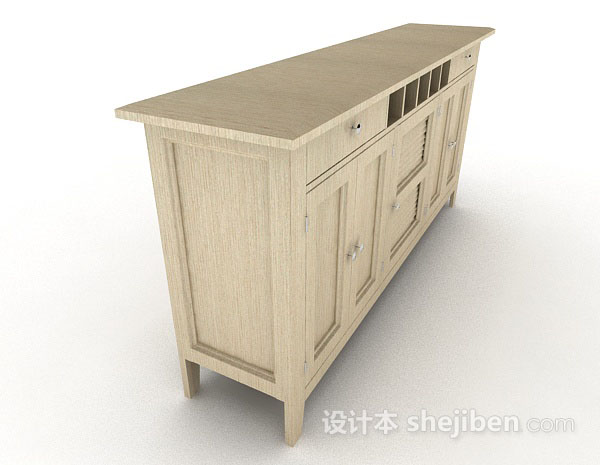 设计本木质橱柜3d模型下载