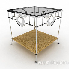 休闲餐桌3d模型下载