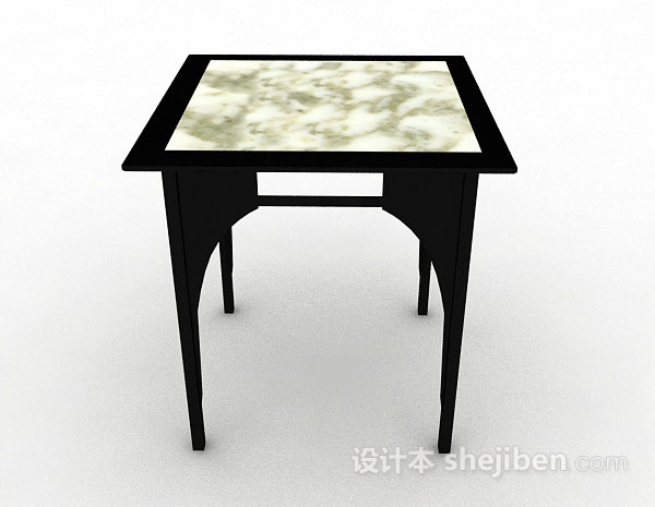 免费方形餐桌3d模型下载