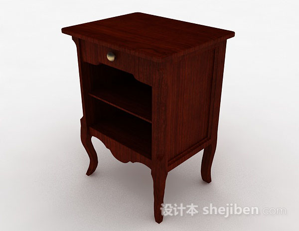现代风格木质柜子3d模型下载