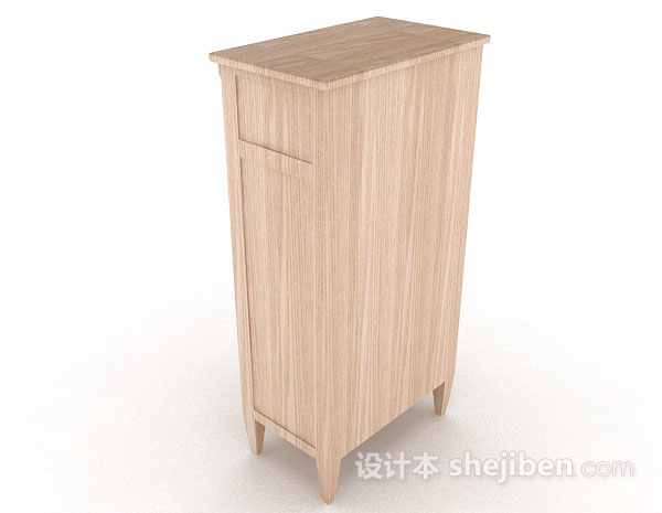 设计本木质厅柜3d模型下载