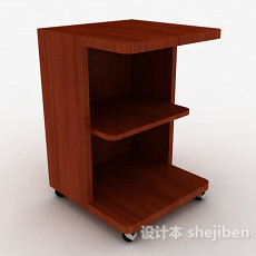 木质棕色柜子3d模型下载