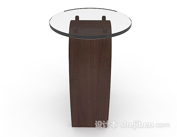设计本简约个性圆形餐桌3d模型下载
