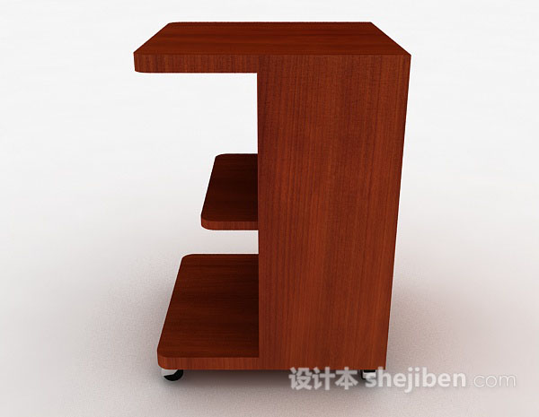 设计本木质棕色柜子3d模型下载