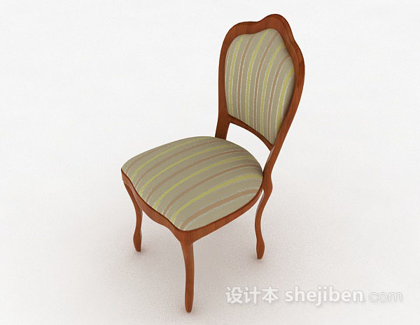 田园风格田园家居椅子3d模型下载
