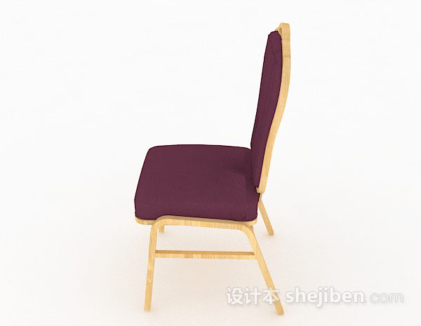 现代风格紫色家居椅3d模型下载