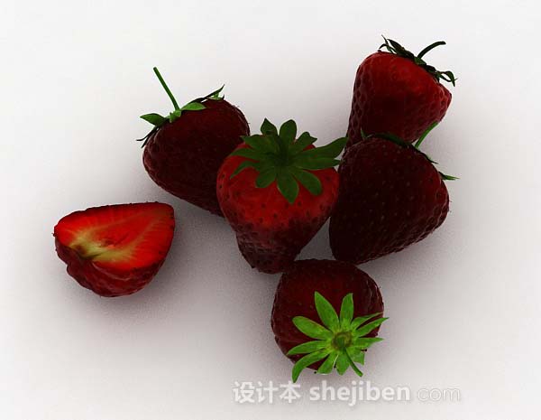 草莓3d模型下载