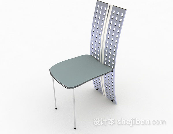 免费灰色家居椅子3d模型下载