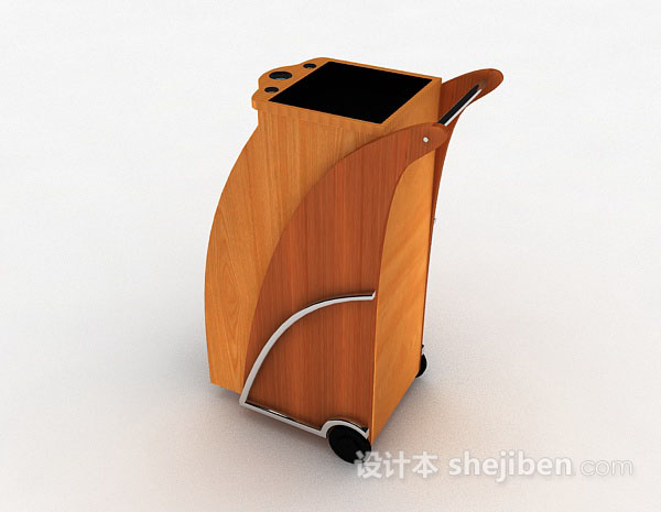 设计本移动餐桌3d模型下载