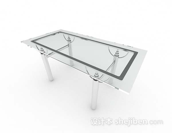 灰色玻璃餐桌