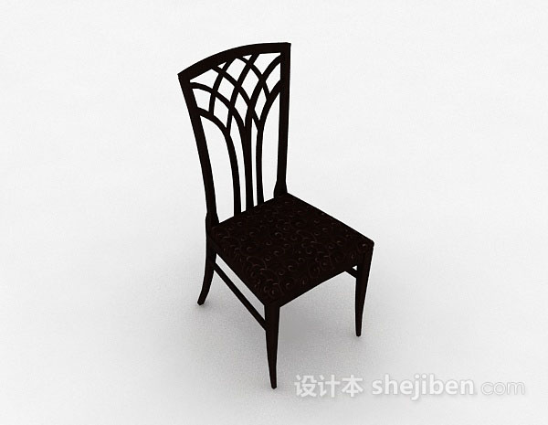 木质家居椅子3d模型下载