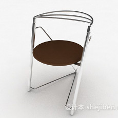 棕色休闲家居椅子3d模型下载