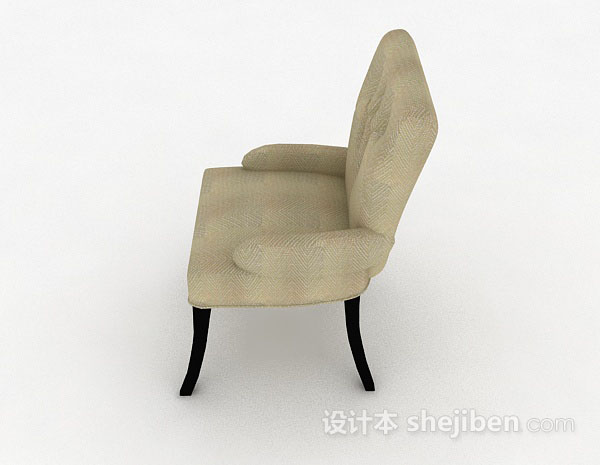 免费棕色家居椅子3d模型下载