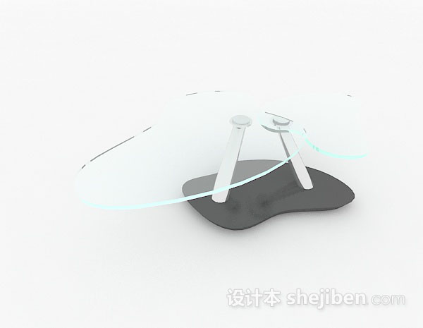 免费个性玻璃餐桌3d模型下载