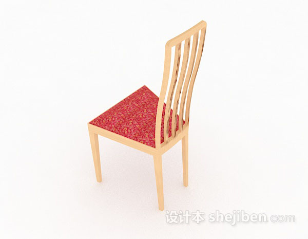 设计本黄色家居椅3d模型下载